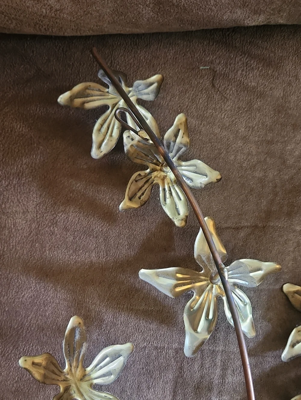 Home Interior Metal Floral Butterfly Home Decor Wall Hang Set of 2. Vintage